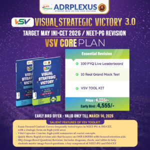 Visual Strategic Victory 3.0 - TARGET MAY INI-CET 2026 / NEET-PG REVISION
