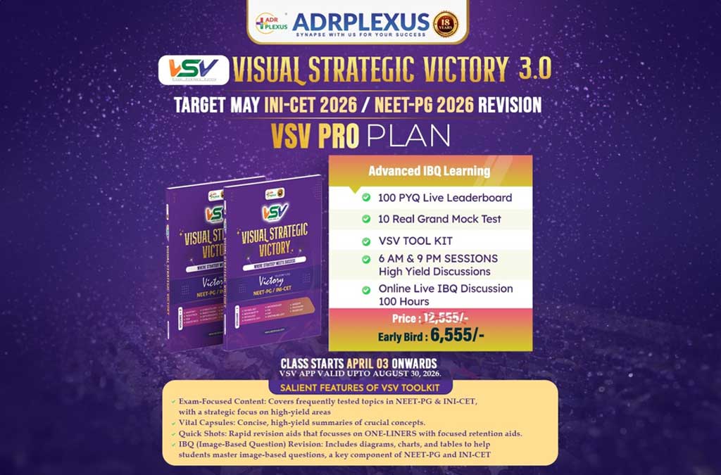 ADRPLEXUS VSV Target May INI-CET & NEET PG The Ultimate Revision Strategy