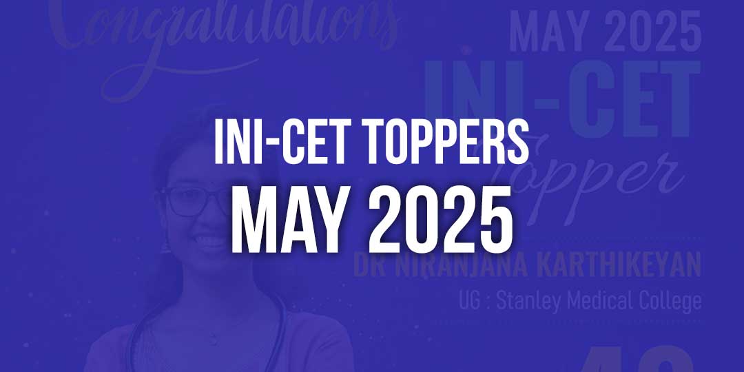 May 2025 INI-CET TOPPERS May 2025 INI-CET TOPPERS